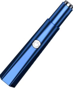 Recortadora de Detalles Azul Pvc para Vello Facial de Orejas | Carga Usb, Resistente al Agua, 1 Juego, Limpiador de Cavidad Nasal y Afeitadora Eléctrica