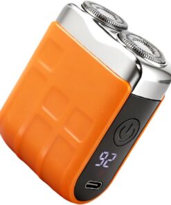 Afeitadora de viaje multifuncional, lavable, pantalla LED, recargable, para hombres, afeitadora eléctrica lavable
