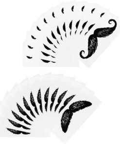 OUNONA Pegatinas para Depilación Nasal y Protector de Vello Facial, 24 Unidades de Cera para Bigote, Material PP Saludable, Fácil de Llevar para Cuidado Diario