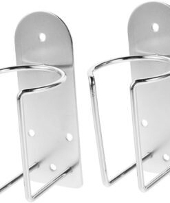 Happyyami Soporte para Recortadora de 2 Pcs Organizador de Herramientas Inoxidable Montaje Pared Soporte Ajustable para Secador de Pelo Accesorios de para Baño