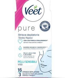 Veet Minima 16 Strisce Depilatorie Viso
