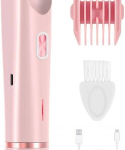 Recortadora de pelo de bikini sin dolor, IPX7, impermeable, recargable, para uso en seco y húmedo, ideal para piernas, axilas y depilación púbica