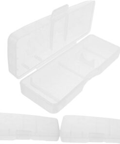 Estuche de Viaje Soporte Manual para Maquinilla de Afeitar 3 Unidades Compacto Protección contra Daños Almacenamiento Ordenado para Uso en Desplazamientos