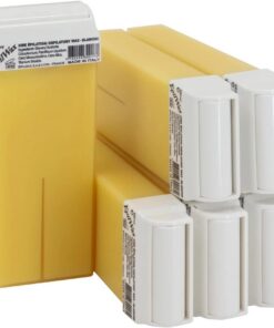 Epilwax 6 Cartuchos Roll-On de Cera Depilatoria Tibia Cera roll on de 100 ml de Cera profesional Vanilla para Depilación con Bandas Depilatorias des las piernas, axilas, y el cuerpo