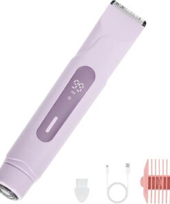 Afeitadora eléctrica para mujer, cortador eléctrico inalámbrico para mujeres, afeitadora para depilación para piernas, cara, recargable, recortadora de bikini de doble cabeza