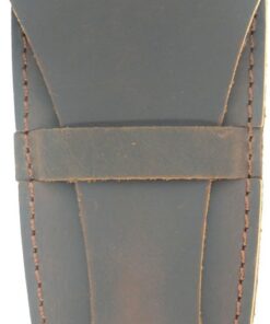 JJNUSA Funda de viaje de cuero con funda de seguridad para maquinilla de afeitar, doble filo de 4.5 pulgadas, accesorios de afeitado, artículos esenciales para el cuidado personal, maquinilla de