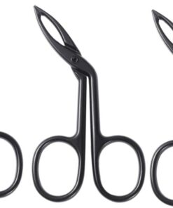 3 Piezas Pinzas para Inoxidable Pinzas de Punta para Depilación Facial y Modelado de Negro