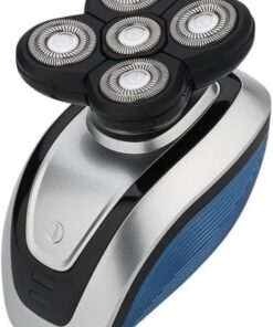 MAGICLULU Afeitadora Eléctrica Función de Afeitado Inteligente para Hombres 5 Cabezales Flotantes 4d y Material Abs, Recargable por USB para Barba y Cabeza