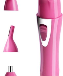 Recortador de Vello Nasal Multifunción USB Recargable Rosa | Diseño Compacto en Abs Uv, para Hombres y Mujeres, Uso Afeitadora Eléctrica