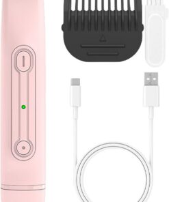 Recortador Eléctrico de Bikini para Mujeres - Recortadora Portátil Para | Axilas | Dispositivo de Afeitado de Doble Cabeza para Brazos, Piernas, Axilas, Viaje, Hogar, para Niñas, Damas y