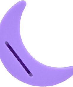 Recortadora de Bikini Púrpura de Silicona y Abs Forma Luna | Afeitado Íntimo Femenino, para Vello Corporal, Uso en Pareja, Diseño Compacto