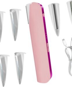 Afeitadora facial y corporal compacta con 2 cabezales intercambiables para una fácil limpieza y recortadora facial suave de viaje con cabeza desmontable e integrada para un cuidado preciso