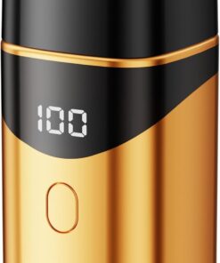 Máquina de afeitar eléctrica recargable para hombre pequeño, textura ABS, adecuada para viajes fáciles y afeitados rápidos