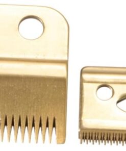 Cabezal de Corte Dorado para Cortadora Eléctrica de Pelo y Barba, 2 Piezas Metálicas Afiladas y Resistentes para Uso en Casa o Viaje