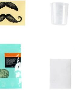 2 Juegos Kit de cera para depilación de nariz kit de cera para el vello de la nariz Rosario máquina de depilador palos depilatorios varitas de de madera Healeved