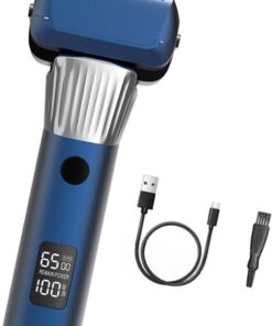 Afeitadora eléctrica de tamaño de bolsillo con recarga USB, textura ABS, perfecta para viajes de negocios y gimnasio, recargable, apta para viajes