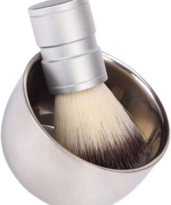 Kit Brocha Afeitar Hombre Cuencos De Afeitar Set Jabonera Brochas Inoxidable