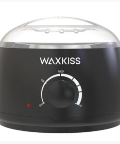 Waxkiss Calentador de cera de 14 onzas, calentador de cera profesional para depilación con tapa transparente y máquina de fusión de cera de aluminio para mujeres y hombres