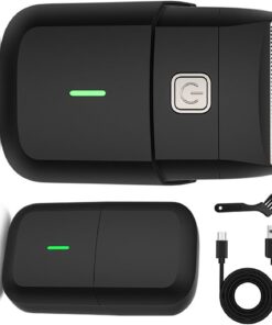 Afeitadora portátil con batería recargable y corte único, perfecta para viajes de negocios o vacaciones, afeitadora inalámbrica portátil de larga duración.