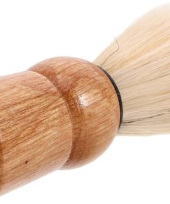 LIFKOME Brocha de Afeitar y Cerdas de Jabalí para Barba Retro con Mango de Madera para Afeitado Preciso Grooming y Viajes