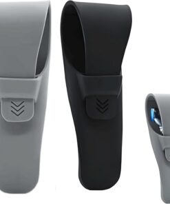 2 fundas protectoras de silicona para maquinilla de afeitar, color negro, gris | Funda protectora de seguridad manual para maquinilla de afeitar Gillette Razor Parker Razor Merkur Razor