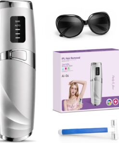 Depiladora Luz Pulsada, Depiladora Láser con Función de Refrigeración, 3 Niveles de Energía, 999.900 Flashes Laser Depilacion, para Bikini, Axilas, Cara, Cuerpo Completo