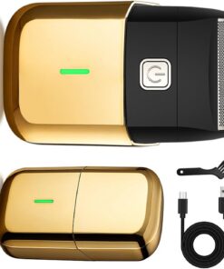 Afeitadora portátil con batería recargable y corte único, perfecta para viajes de negocios o vacaciones, afeitadora recargable para hombres
