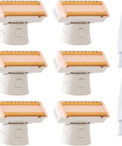 Body Ladies - Cabezales de repuesto para afeitadora y cuchillas de corte compatibles con acabado perfecto y suave al tacto, incluye 2 cepillos de limpieza (6 unidades)