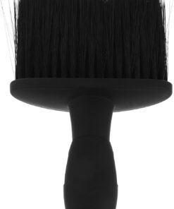 STOBAZA Brocha de Afeitar Profesional para Hombre Cerdas Sintéticas Suaves, Mango Plástico Antideslizante Negro, Cepillo Limpiador de Barba Compacto para Cuidado Facial y Uso en Casa