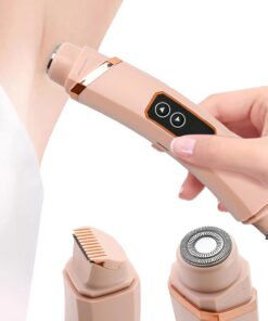 Recortadora Eléctrica Mujer Afeitadora personal para piel sensible | Afeitadora Eléctrica de Doble Cabezal para Mujer Herramienta Belleza Eléctrica, Axilas, Piernas, Rostro, Piel Sensible