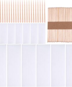 Ciieeo 300 Piezas Kit de Depilación con Barras de Cera de Madera y Papel Depilatorio, Fácil de Usar para Depilación DIY y Uso Profesional