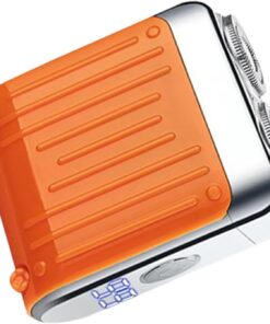Afeitadora Eléctrica Para Hombres Afeitadora De Barba De Doble Con Carga | Afeitadora De Seguridad Pantalla Digital Magnética Afeitadora Para Diario Viajes Negocios Seco Mojado