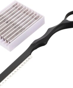 VALICLUD Maquinilla Manual para Cortar Cabello de Acero Inoxidable con Cuchillas Reemplazables y Función de Recorte Adecuado para Peluquería Profesional