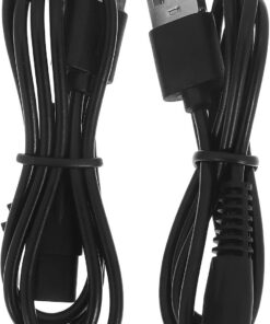 SHINEOFI Línea de Carga para Afeitadora Eléctrica 2 Cables de 60cm y Conector en Forma de 8, Diseño Elegante, Resistente al Calor, Compatible Recortadoras y Uso Personal