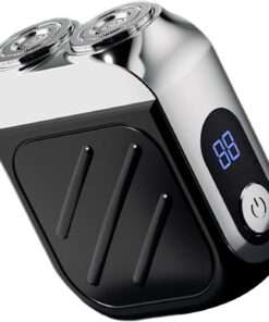 Máquina de Afeitar Eléctrica Mini Recortadora Eléctrica con Pantalla | Afeitadora Impermeable De Bolsillo para Viaje Camping Hotel Oficina Casa Baño Ducha