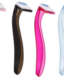 LIFKOME 4 Piezas Depiladora Manual para Mujer con Reutilizables Corporal y Portátil para Facial y Corporal y para Eliminar