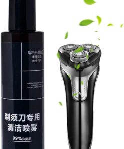 Limpiador eléctrico para afeitadora eléctrica y cortapelos 200 ml | Solución de limpieza de afeitadora eléctrica para hombres, barbería, uso doméstico, cuidado del afeitado, hogar