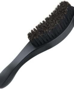 Cepillo para Barba, Cepillo para Cabello con Cerdas De Jabalí, Cepillo Ondulado Curvo, Cepillo De Afeitar Profesional para Hombres, Herramienta para Electrodomésticos De Peluquería para