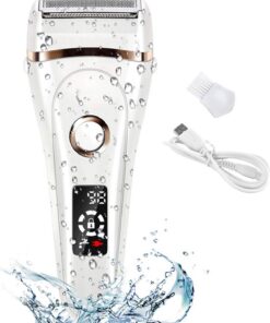 Afeitadora Eléctrica Impermeable para Mujeres, Depiladora Depiladora Recargable Inalámbrica,