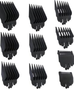Juego de 10 protectores de corte de repuesto para Conair HC224W/HC244NGBV/HCT242WR - 1/16 a 1 pulgada, color negro