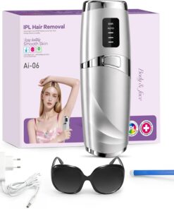Depiladora Luz Pulsada, Depiladora Laser sin Dolor, 3 Niveles de Energía, 999,999 Flashes Laser Depilacion, Luz Pulsada Depilacion para Mujer y Hombre, Bikini, Axilas, Cara, Cuerpo