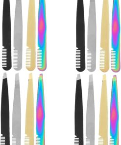 16piezas De Cejas De Inoxidable Profesional Para Depilar Retirar Vello y Pestañas Herramienta De Belleza Para Mujeres