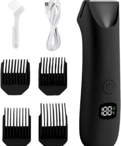 Recortador de Corporal para Hombres Dispositivo con Pantalla Digital y Bajo | Máquina de Afeitar para Corporal de Hombres para Zonas Íntimas Pubis Espalda Axilas Pecho Brazos