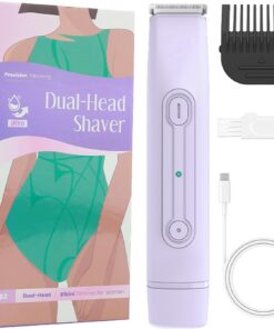Duals - Afeitadora eléctrica para mujer, recargable, para piernas, axilas, bikinis, uso en el área