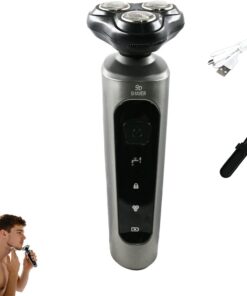 Maquinilla de afeitar eléctrica 9D para hombres, afeitadoras eléctricas actualizadas 2025, afeitadora 9D inalámbrica recargable para hombres, afeitadora húmeda y seca, kit de aseo eléctrico