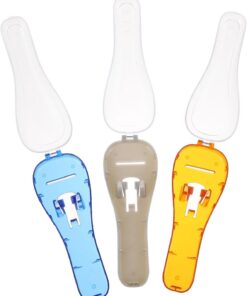 LIFKOME Estuche de Afeitadora Masculina PC Ecológico para Viaje, Caja de Almacenamiento Fácil de Limpiar en Pack de 3 Piezas Colores Surtidos Color Aleatorio