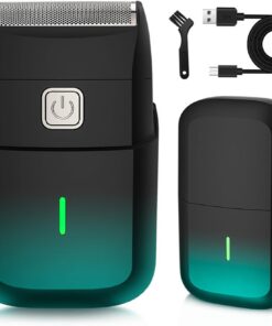Afeitadora inalámbrica para viajes, cabezal calvo, recargable, eléctrica, para afeitado diario, diseño moderno, USB para hombres