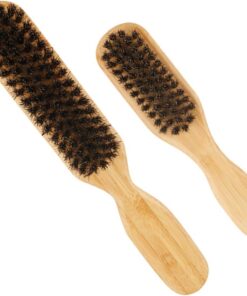 GANAZONO 2 piezas Cepillos para Afeitar y Cuidado de Cepillo de Limpieza de Cabello para Hombres para Estilistas y Barberías Ergonomía y Funcionalidad Cada