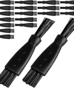 Healeved 100 Piezas Cepillo de Limpieza para Afeitadoras Diseño Doble Cabeza Cepillos de Plástico para Detalles y Uso Doméstico Herramienta Portátil para Baño y Mantenimiento de Precisión