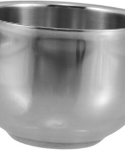 VALICLUD Cuenco de Viaje para Jabón de Afeitar de Doble Capa de Acero Inoxidable para Hacer Espuma Brocha de Afeitar Accesorios de Aseo para Hombres Baño o Aseo